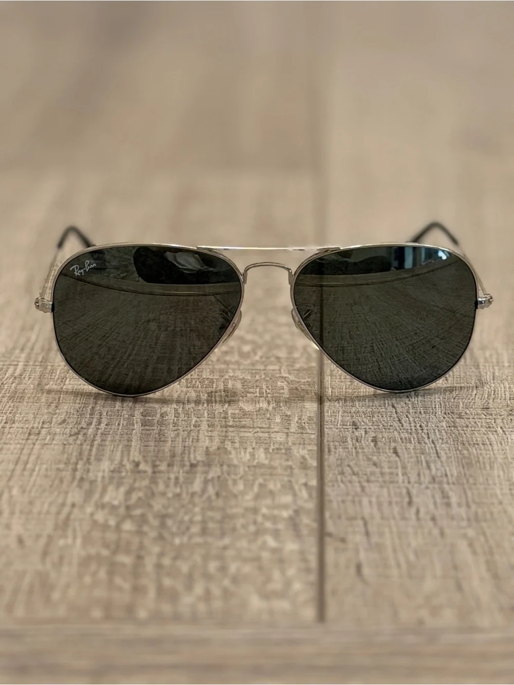 Ray-Ban Silver Aviator Sunglasses